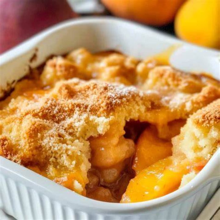 10-Minute Air Fryer Peach Cobbler Recipe