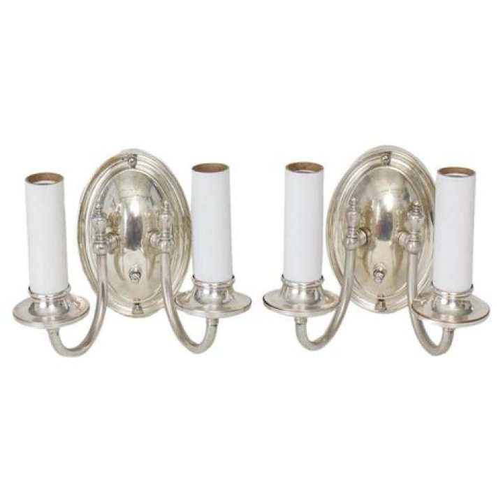 20th Century Silver Plate Pair of Ships Anchors at 1stDibs