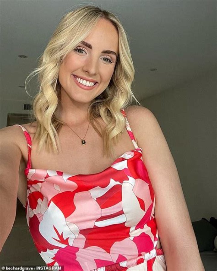 Bec Hardgrave (pictured) shared a TikTok video showing how she made the classic burger at home using store-bought items including a brioche bun, a lightly battered fish, a slice of cheese and tartar sauce