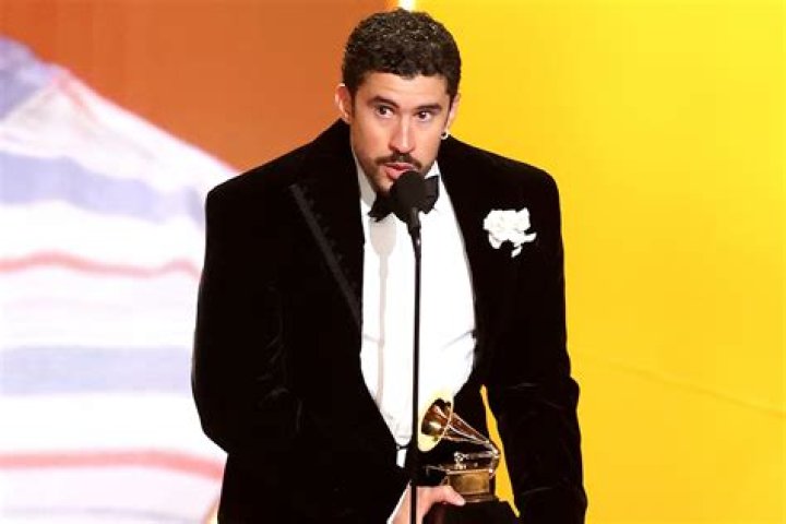 Big win! Bad Bunny accepting the award for Top Latin Artist