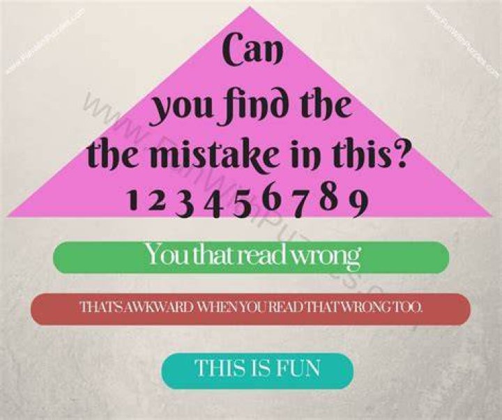 Brain Teaser: Can You Find the Mistake? Share and Challenge You Friends
