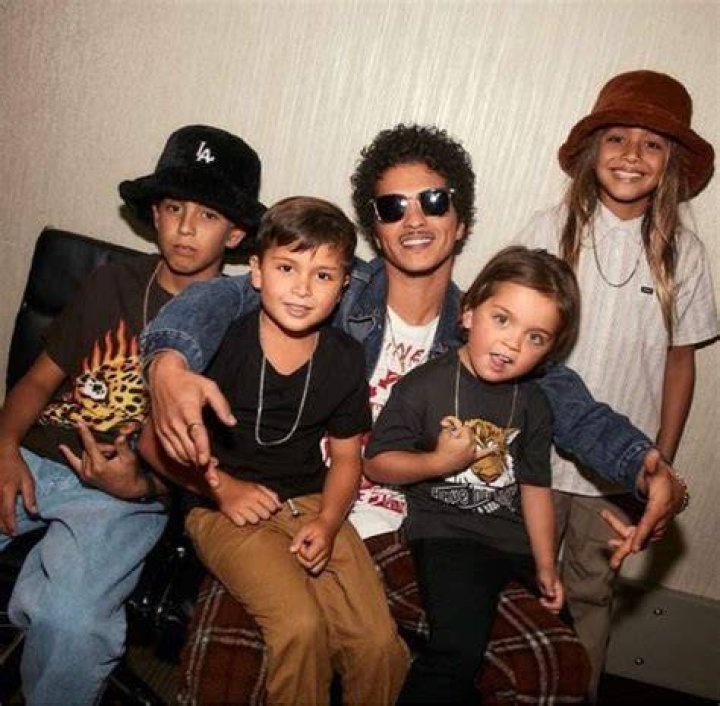 Bruno Mars with family