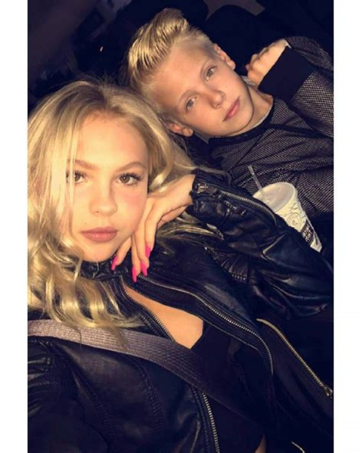 Carson Lueders with Jordyn Jones