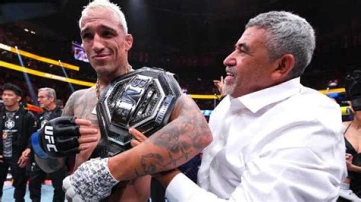 Charles Oliveira has reached the pinnacle of his sport despite only seeing at '50 per cent'