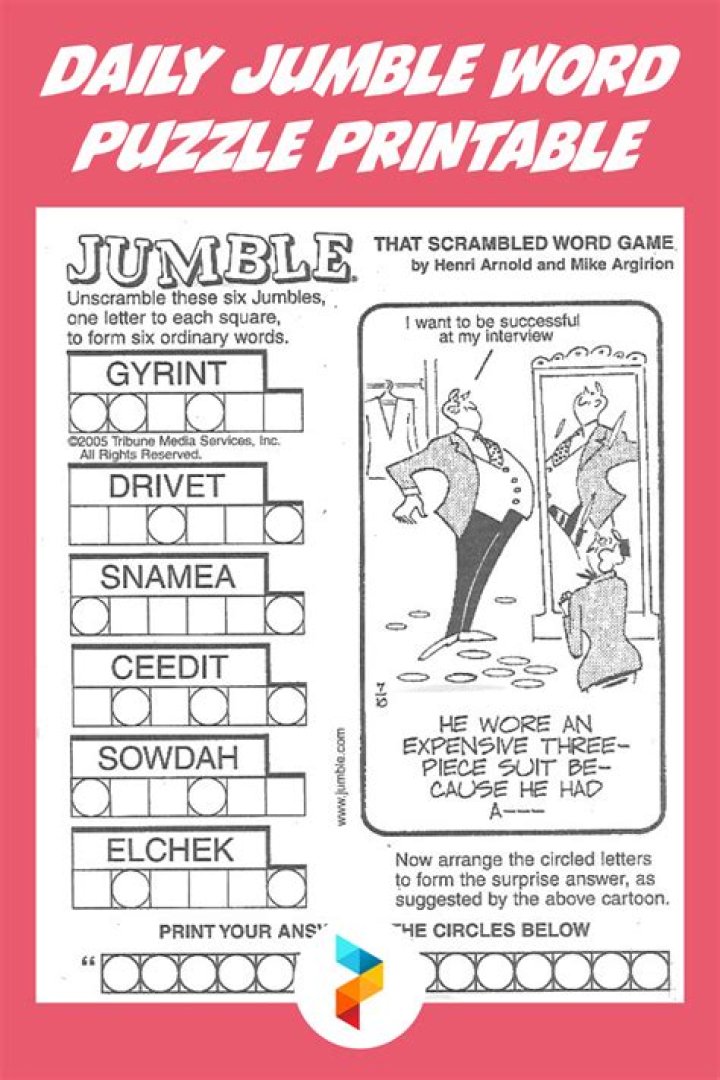 Daily jumble 3/28/2023 March Solution