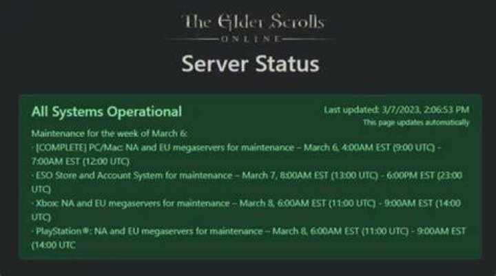 Elder Scrolls Online Server Status: How To Check Elder Scrolls Online Server Status?