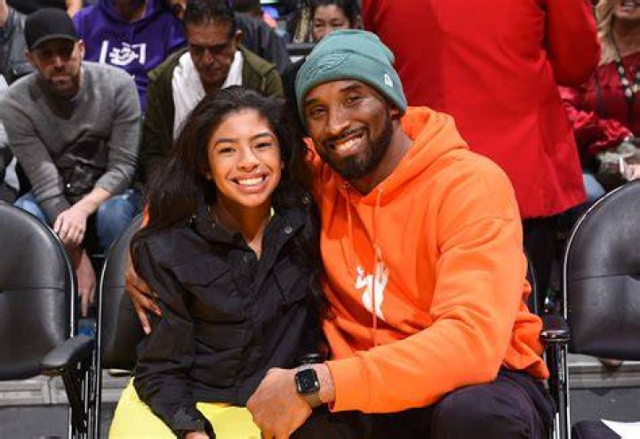 Gianna Bryant with Kobe Bryant
