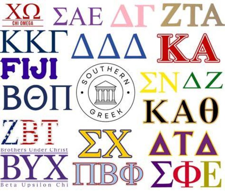 Greek life: Sorority and fraternity club letters and flags were spotted around the beach on South Padre Island