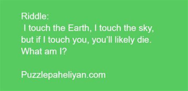 I Touch The Earth I Touch The Sky Riddle Answer: Check Out The Answer With Explanation Here
