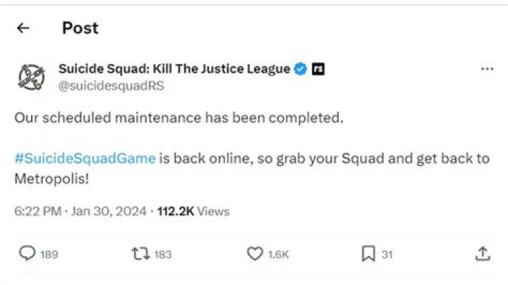 Is Suicide Squad down? How to check server status? - SarkariResult