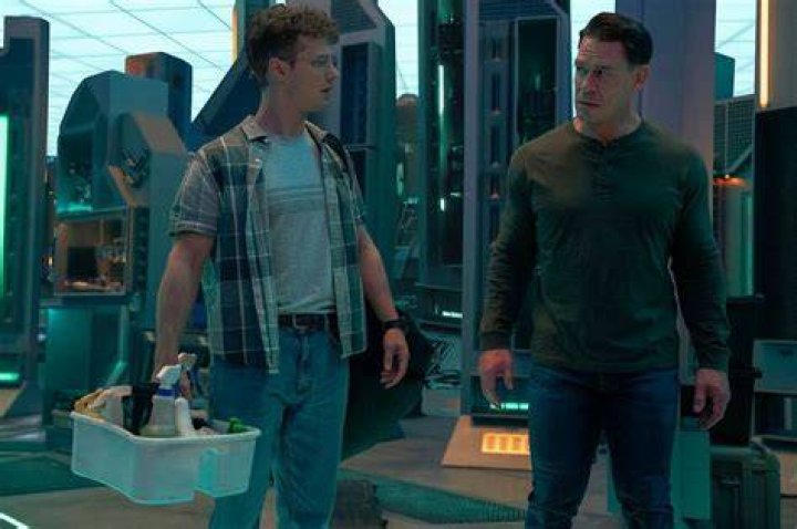 John Cena and Freddie Stroma in Peacemaker