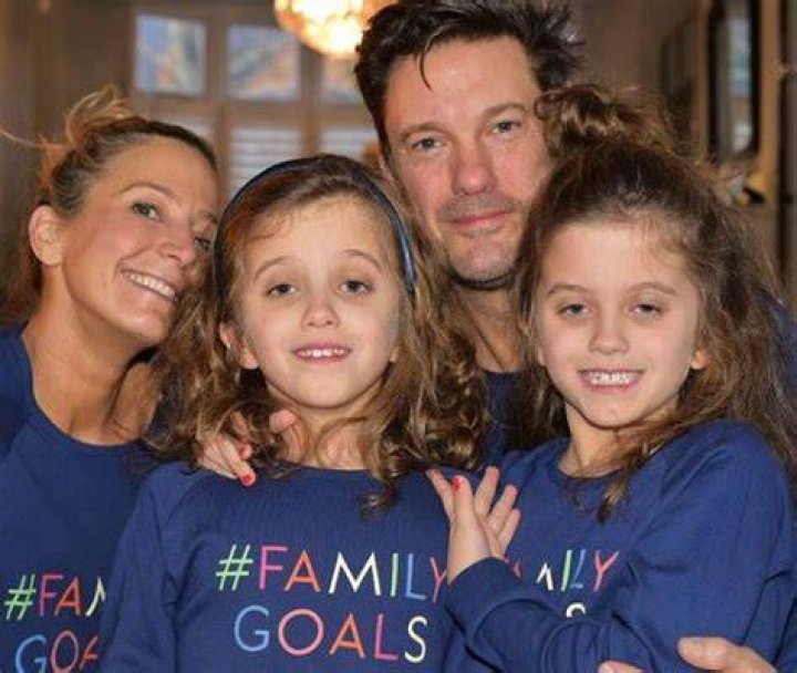 Keir Simmons with his Family