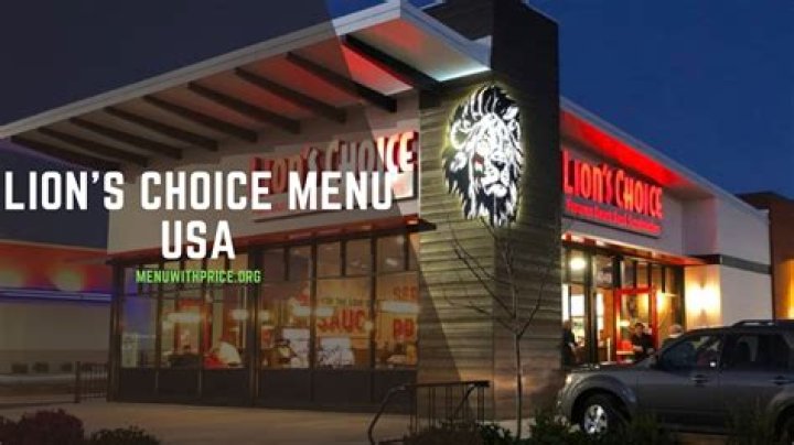 Lion's Choice Menu and Prices - SarkariResult