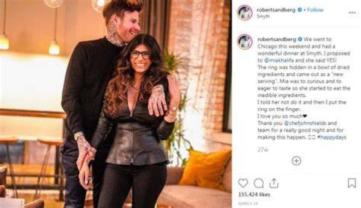 Mia Khalifa and Robert Sandberg