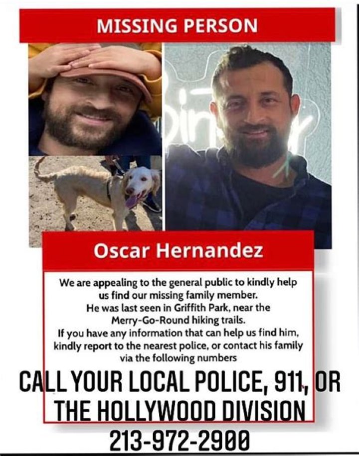Oscar Alejandro Hernandez Missing: Hiker Who Went Missing Found Dead In Griffith Park With His Dog