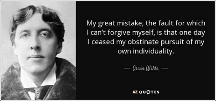 Oscar Wilde Quote about Mistake