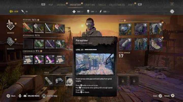 Paraglider Skill in Dying Light 2