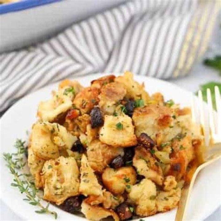 Sausage Stuffing with Apples - Celebrating Sweets