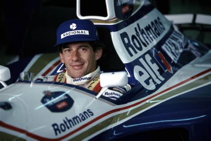 Senna (above) drove for Williams before being killed after a crash at the 1994 San Marino GP
