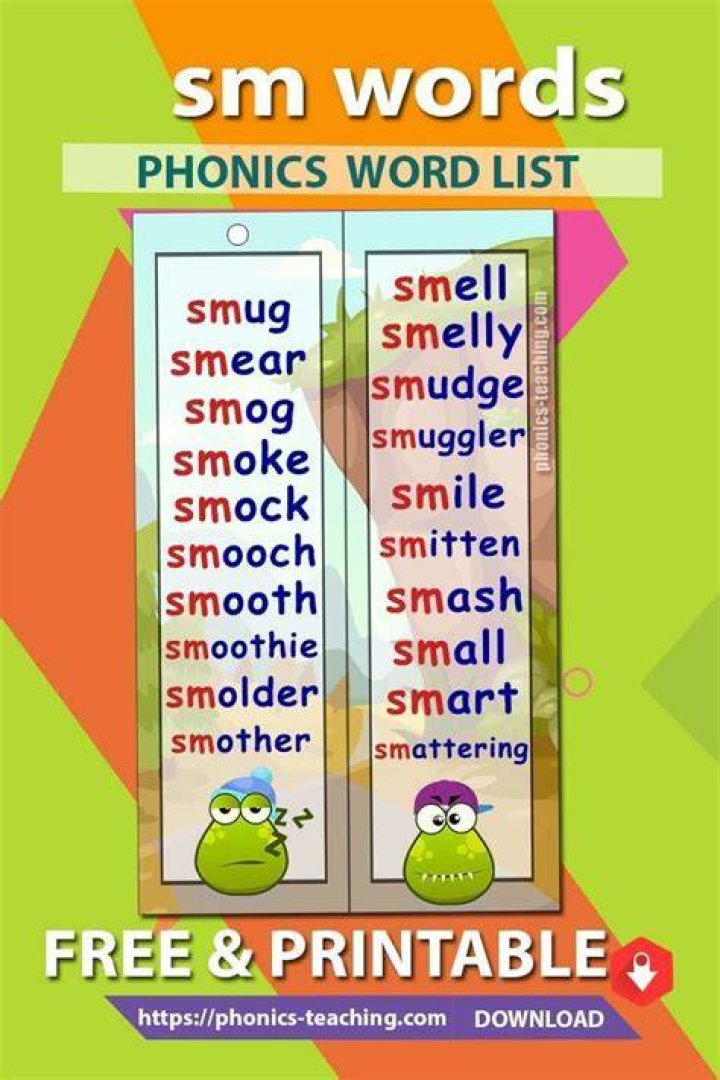 SM words green background SM words green background