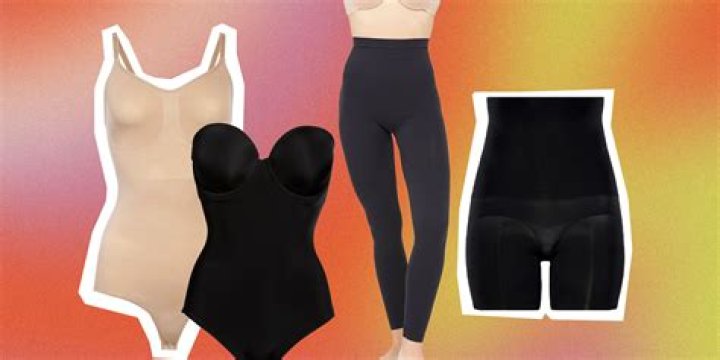 Some suggested the shapewear is to be worn underneath an asymmetrical dress, but the description advises to style: 'With barely-there heels and simple accessories for a look that will have all eyes on you'
