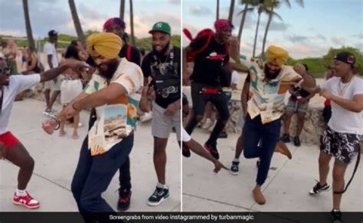This Sikh Man's Impromptu Dance In Miami Is A Whole Mood