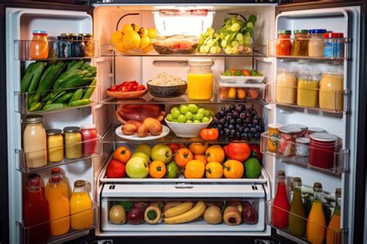 Wes has a fridge full of just drinks and chocolate