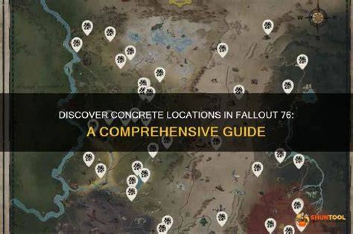 Where to Find Concrete Fallout 76? Fallout 76 Concrete Locations