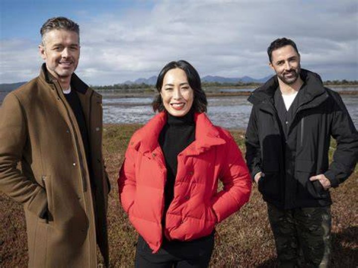Zonfrillo (left), Melissa Leong and Andy Allen shared the 2021 AACTA award for Best Reality Program for their work together on Masterchef